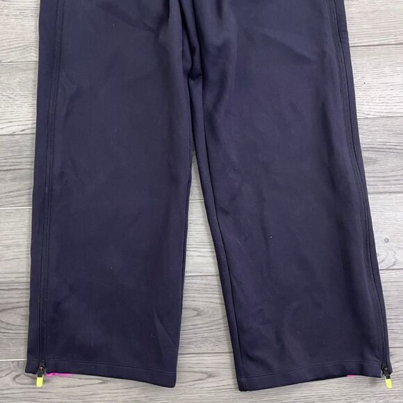 Nike Women Size S Black Pink Sportswear Tech Pack Fleece Wide Leg Sweatpants Gym - Picture 14 of 17